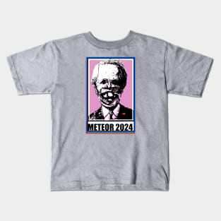 Vote Meteor 2024 in Sweet Pink Kids T-Shirt